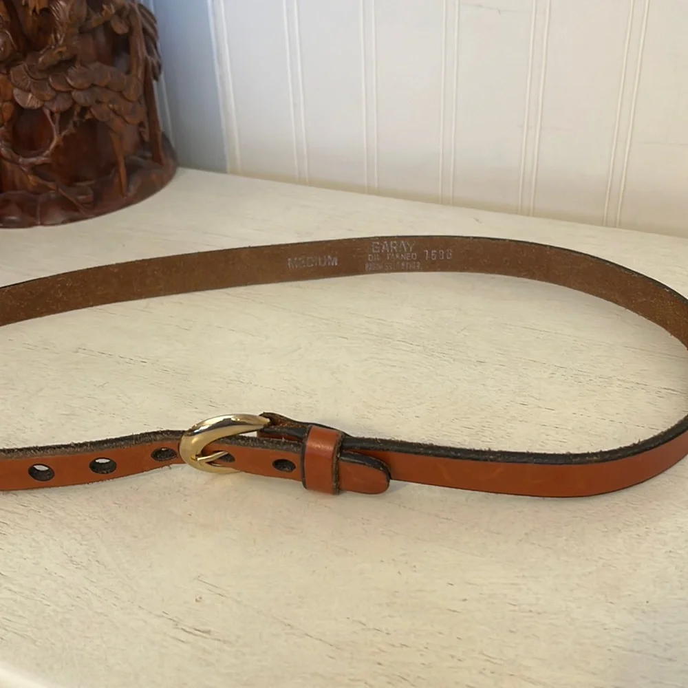 Oil tanned harness leather Garay brown belt size medium 28